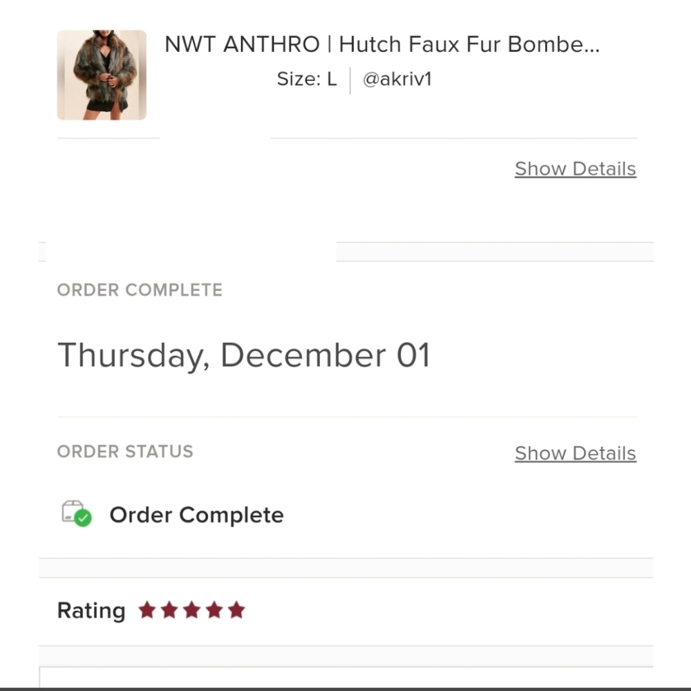 NWT ANTHRO | Hutch Faux Fur Bomber Jacket - Picture 2 of 13
